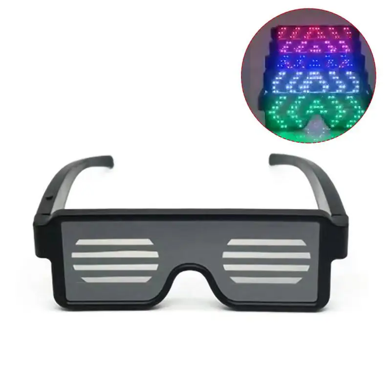 5v/1A USB Зареждане Led Осветление Очила|Светещи 4 Цвята 10 Модела Светещи Очила За Хелоуин Бар KTV Вечерни Бар С Помощта на