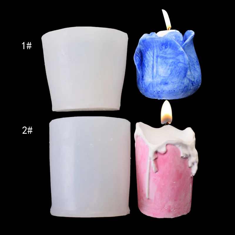 1 бр. 3D Цвете Силиконова Форма За Свещи Силиконова Форма За Направата на Свещи Смола, Глина Форма За Сапун Скърпвам Инструменти За Украса на Тортата