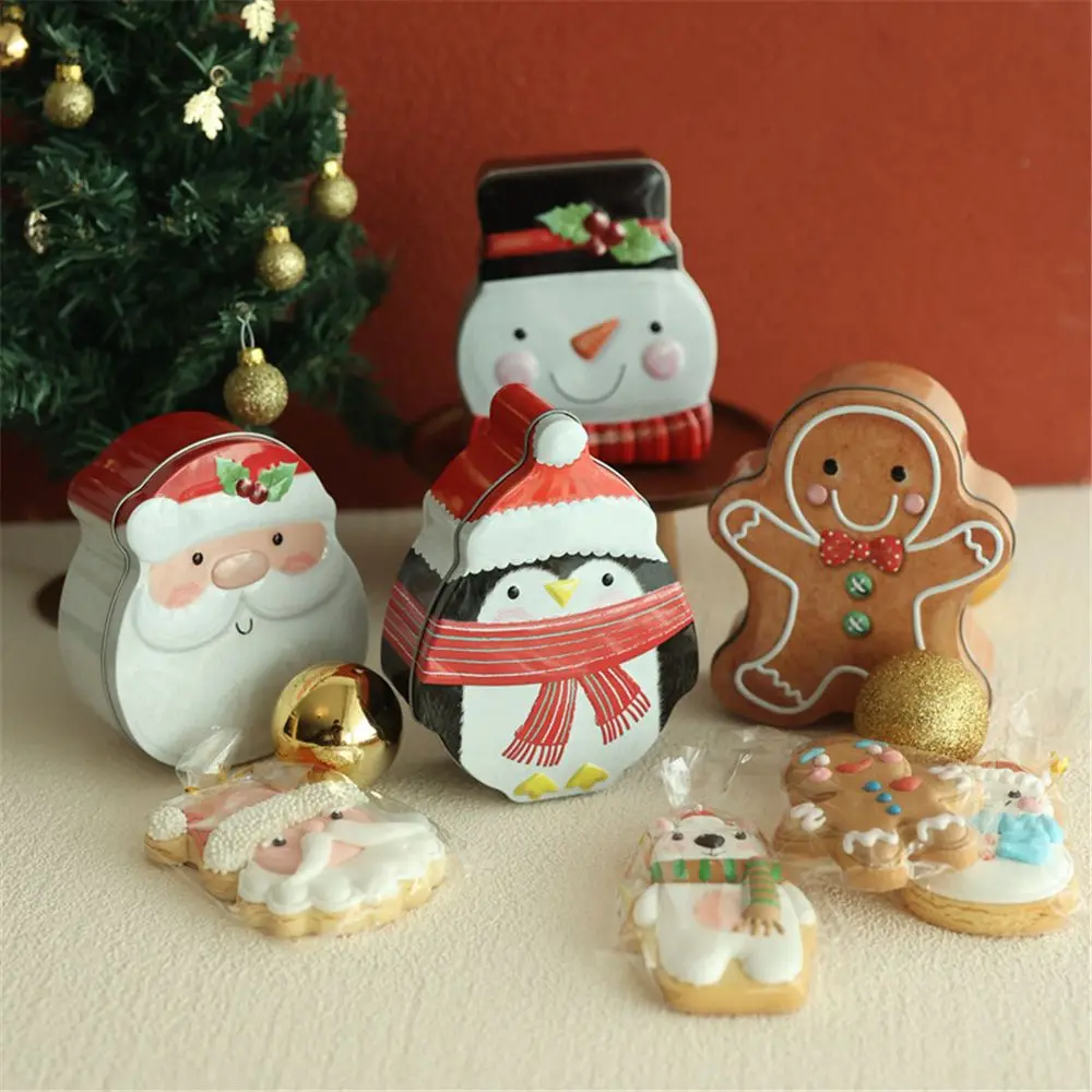 Сладък Коледен Нова Година Весели Коледни Подаръци Кутия С Коледна Украса Желязна Скоростна Кутия Бонбони