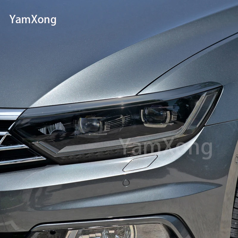 За VW Passat 2015-Момента Автомобилната Защитно фолио за фарове Черна Прозрачна Защита от надраскване Авторемонт