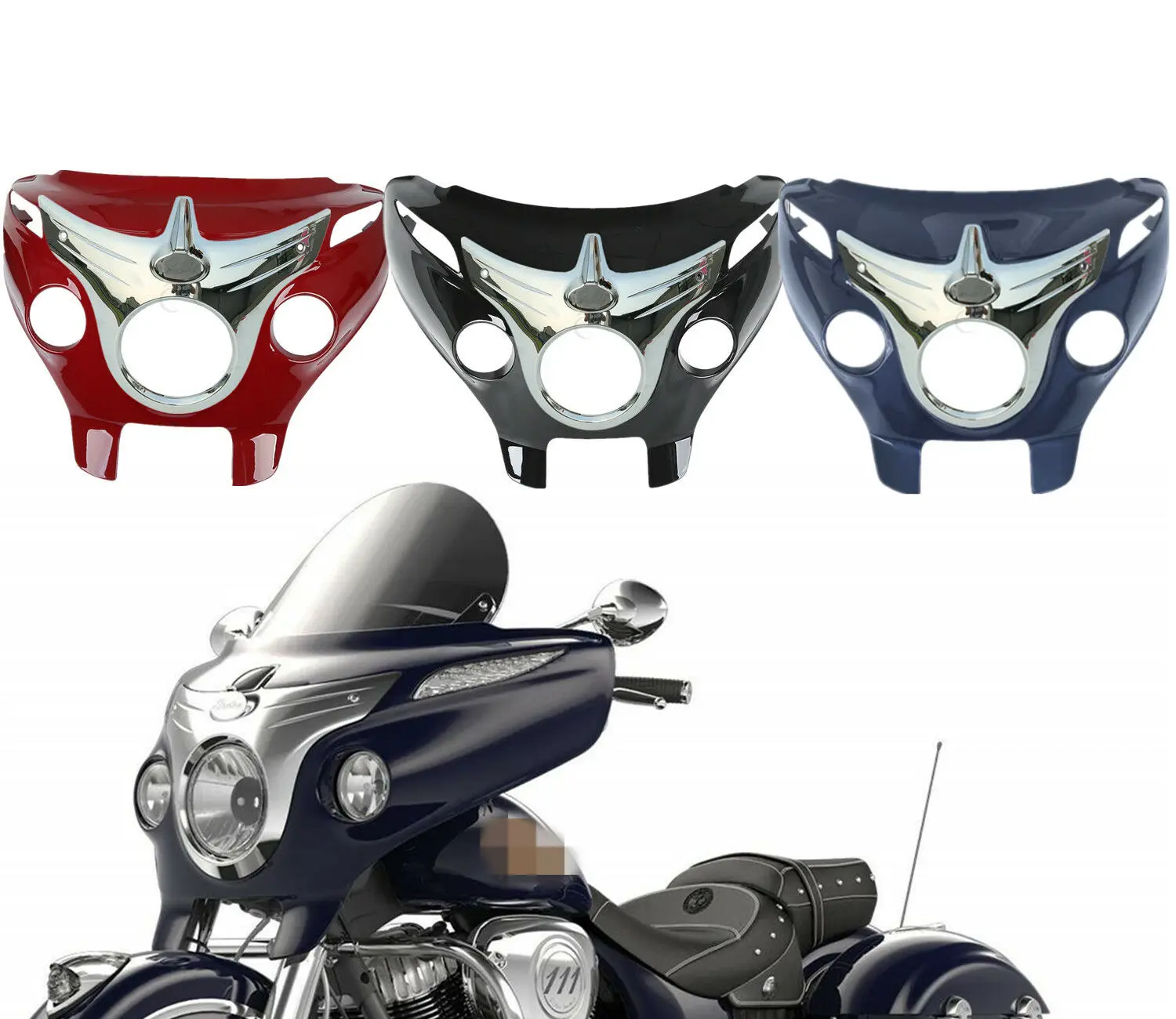 Мотоциклет ABS Външен Обтекател и Панела Фарове За Индийския Водач Класически 2018-2020 Тъмен Кон 2016-2018 Roadmaster 2015-20