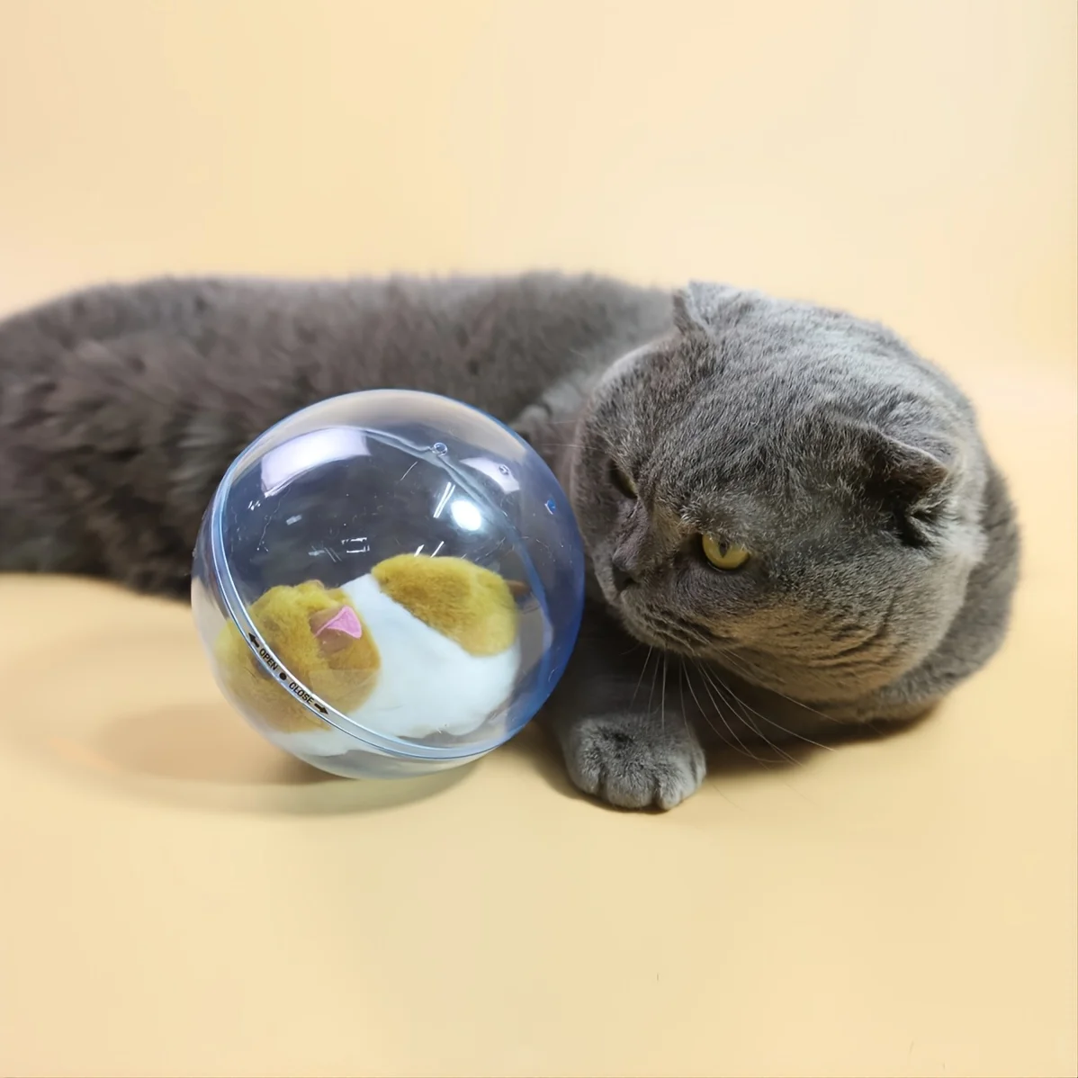 Имитация на саморулевого че ролята на топка за Хамстер е Забавна играчка за Котки (без батерии)