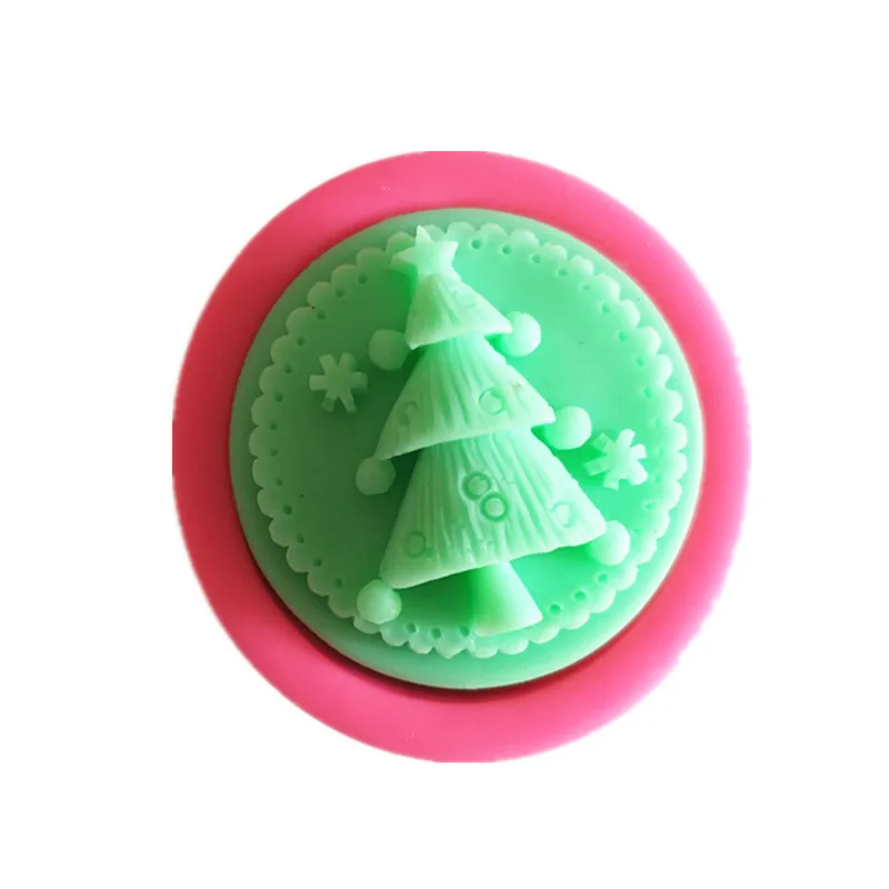 Коледно Дърво Шаблон Силикон Сапун Мухъл направи си САМ Коледна Сапун Мухъл Свещ Мухъл Занаяти за Коледни Подаръци