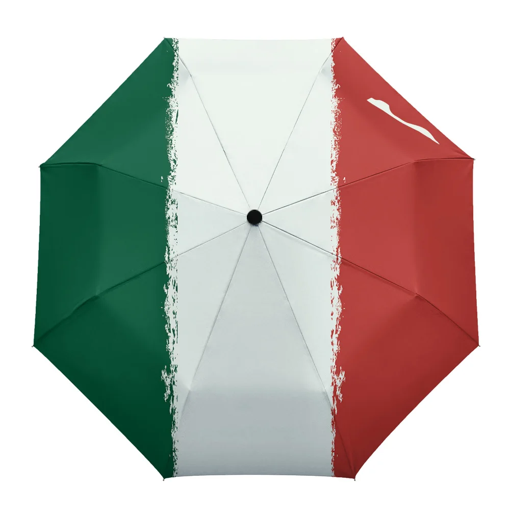 Знаме на Мексико на 5 май, Напълно автоматичен Чадър за Деца и възрастни, Чадър с Принтом, Сгъваем Чадър с Осем Нишки