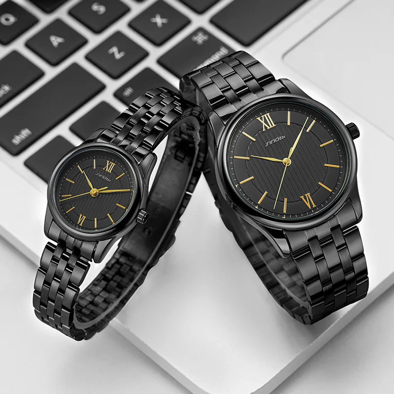 Най-новият Дизайн Часа за Любителите на Луксозни Кварцов Часовник с Каишка от Неръждаема Стомана