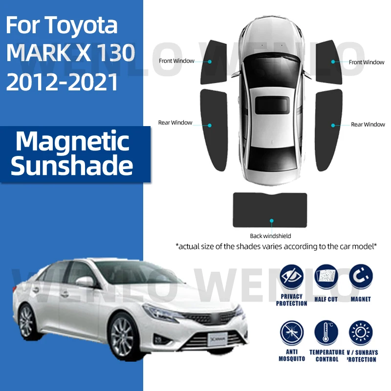 За Toyota MARK X 130 2012-2021 сенника на Предното стъкло, Магнитна Завеса с Клипс, Козирка, Специална Солнцезащитная mosquito net
