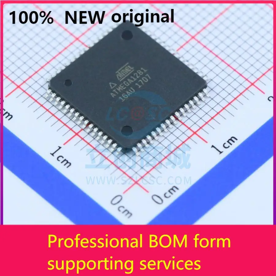 ATMEGA1281-16AU ATMEGA1281-16AUNew оригинален оригинален чип за 100% оригинал