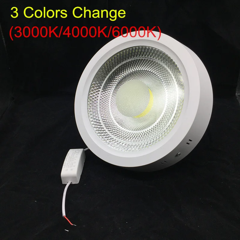Безплатна доставка 10 W/15 W Кръг 3 Цвята Промяна (3000 С/4000 До/6000 К) Повърхностен лампа осветление в помещенията AC 110-240 v + Шофьор