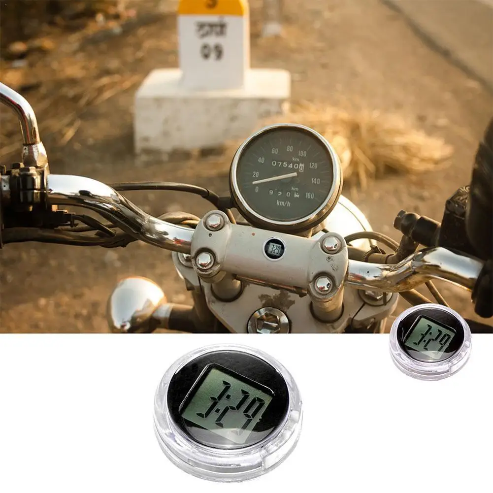 1 / 2 елемента Универсален Мини-Часовници за мотоциклет, Водоустойчиви часовници за монтиране на Мотоциклет, Мото Цифров Часовник С Хронометър