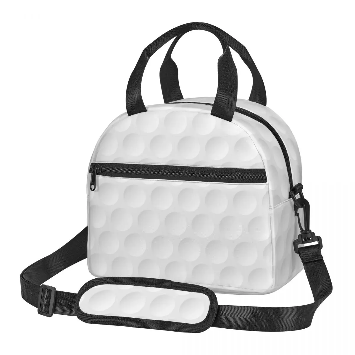 Преносима Чанта за Обяд Golfballs с Принтом Изолирано Чанта-хладилник Термална Чанта за Пикник за Жени и Деца