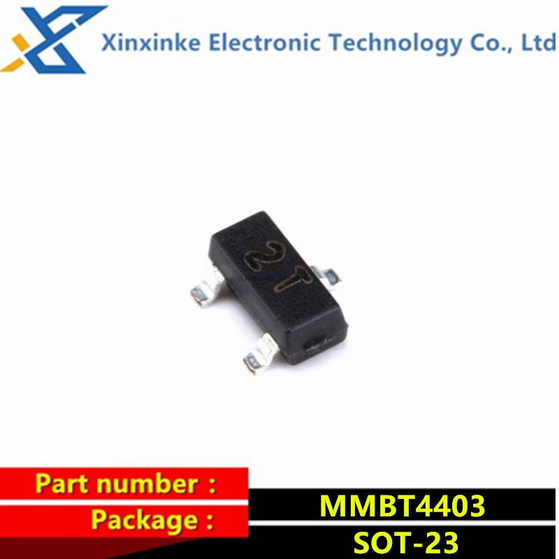 50ШТ MMBT4403 SOT-23 NPN 40V 0.6 A SMD Транзистор