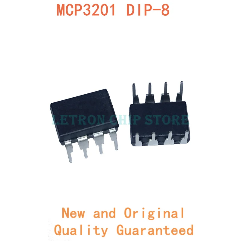 10 БР. MCP3201 DIP8 MCP3201-BI/P DIP-8 MCP3201-CI/P DIP 3201-C 3201-B нов и оригинален чипсет IC