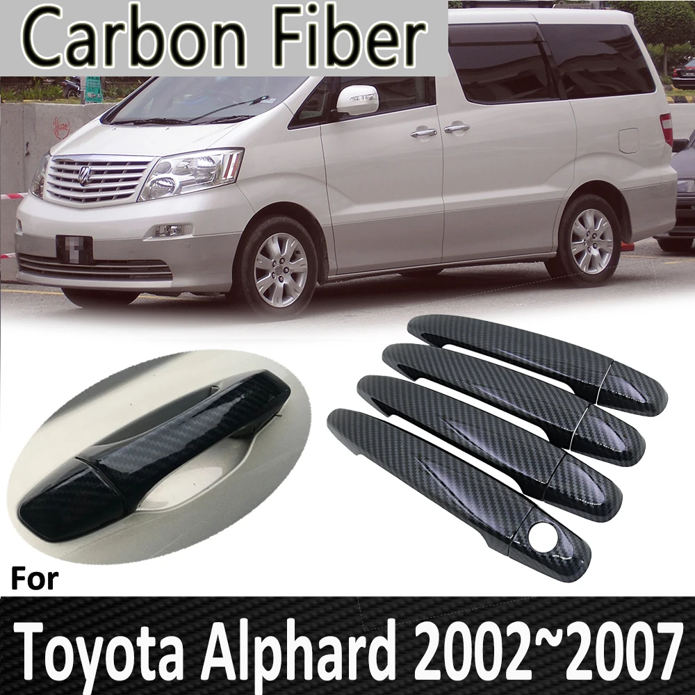 Pop за Toyota Alphard AH10 2002 ~ 2007 2003 2004 2005 2006 Врата копчето на Кутията Стикер за Декорация на Автомобилни Аксесоари