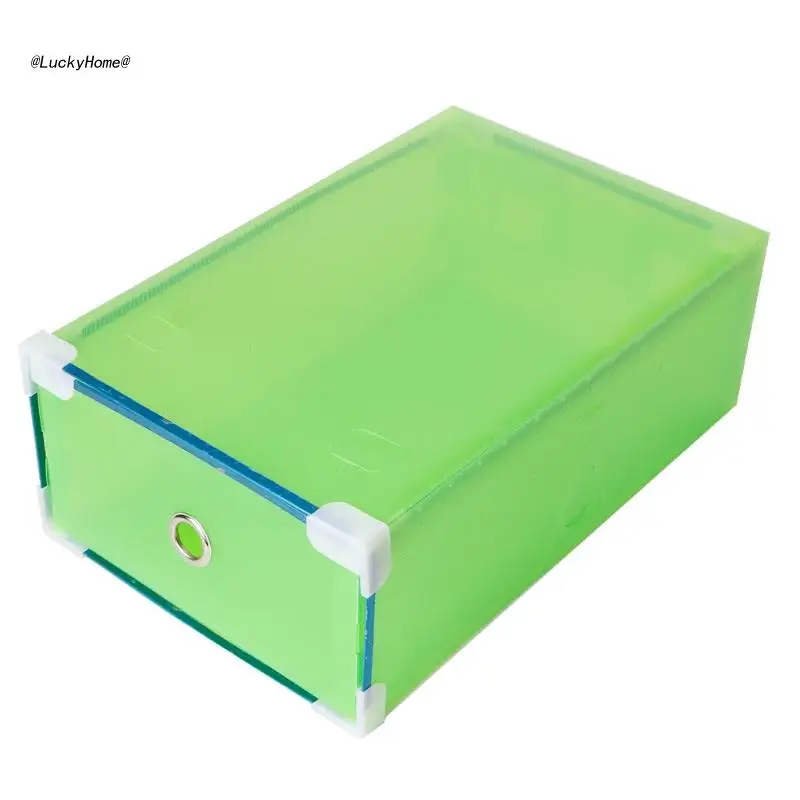 Сгъваема Пластмасова Прозрачна Кутия 11UA за Штабелируемой Кутии за Съхранение на Обувки