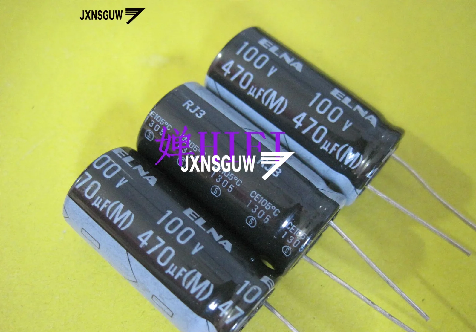 10 БР. ELNA RJ3 100V470 icf 16X30 мм, тъмно-кафяв, Алуминиеви електролитни кондензатори 470 uf/100 105 градуса 470 uf 100 В
